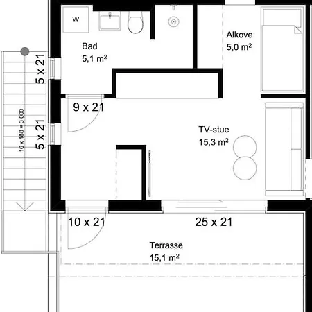 New And Modern Entire Unit In As/ski Norway Appartement