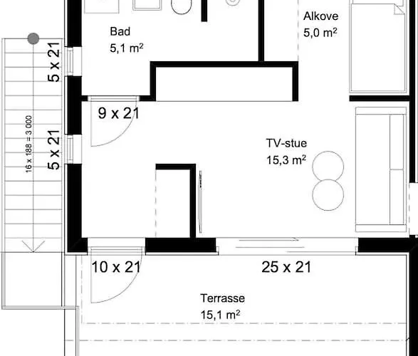 New And Modern Entire Unit In As/ski Norway Apartment